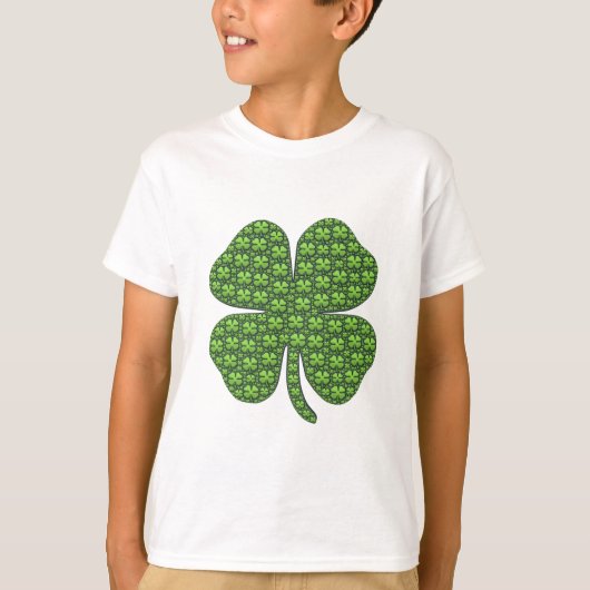 Lucky Irish Clover Kinderen T-shirt (Voorkant)