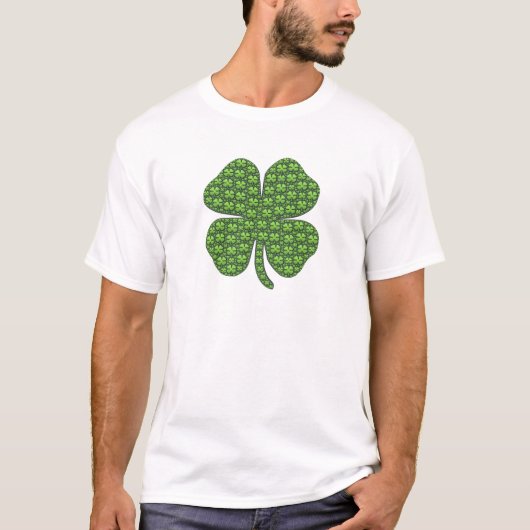 Lucky Irish Clover Mannen T-shirt (Voorkant)