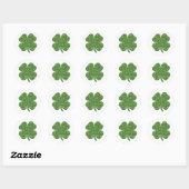Lucky Irish Clover Ronde Sticker (Vel)