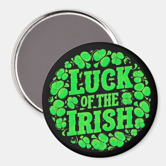 Lucky Irish Clovers Magneet (Voorkant / Achterkant)