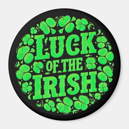 Lucky Irish Clovers Magneet (Voorkant)