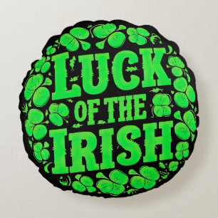Lucky Irish Clovers Rond Kussen