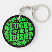 Lucky Irish Clovers Sleutelhanger (Achterkant)