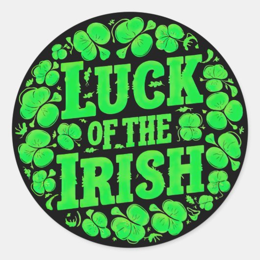 Lucky Irish Clovers Sticker Set (Voorkant)