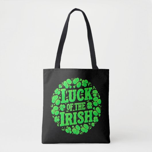 Lucky Irish Clovers Tote Bag (Voorkant)