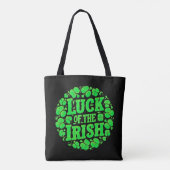 Lucky Irish Clovers Tote Bag (Achterkant)