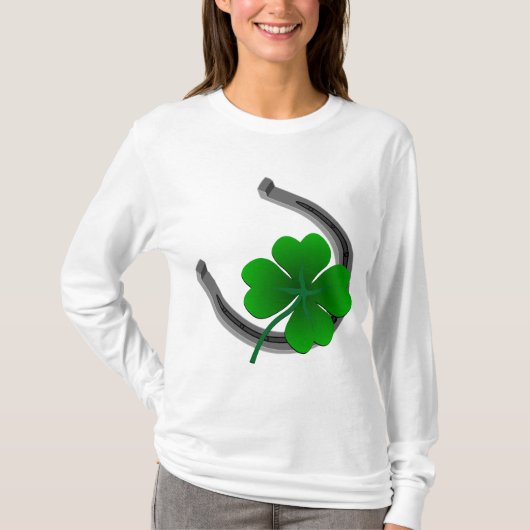 Lucky Irish Dames Shirt St Patrick's Shirten Gifts (Voorkant)