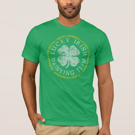Lucky Irish Drink Team t shirt (Voorkant)