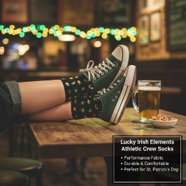 Lucky Irish Elements Athletic Crew Sokken