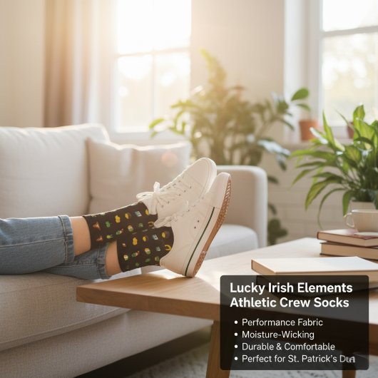 Lucky Irish Elements Athletic Crew Sokken