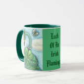 Lucky Irish Flamingo ST. PATRICK'S DAY MOK groen (Voorkant links)