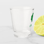 Lucky Irish Four Green Leaf with Last Name Shot Glas (Links)