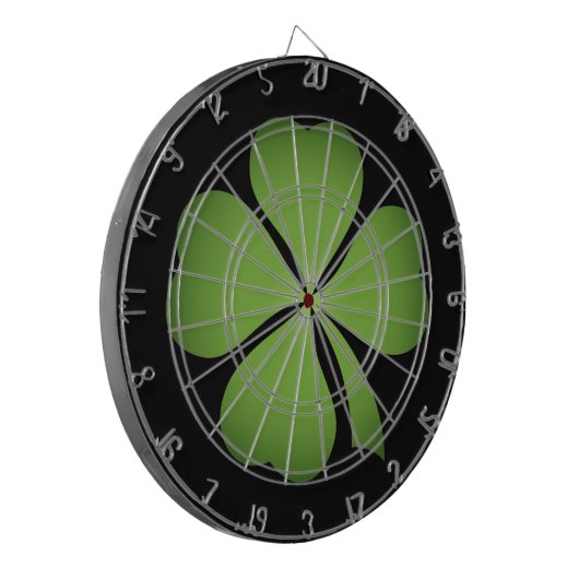 Lucky Irish Four Leaf clover Dartbord (Voorkant Links)