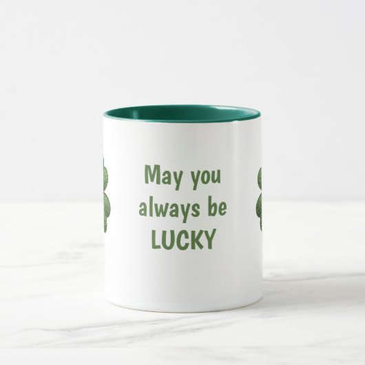 Lucky Irish Four Leaf Clover Mug Mok (Midden)