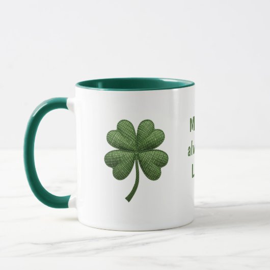 Lucky Irish Four Leaf Clover Mug Mok (Links)