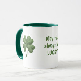 Lucky Irish Four Leaf Clover Mug Mok