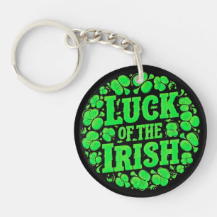 Lucky Irish Four Leaf Clover Sleutelhanger