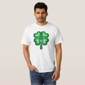 Lucky Irish four leaf clover T-shirt (Voorkant volledig)