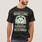 Lucky Irish Girl die van Pandas Saint Patrick houd T-shirt (Voorkant)