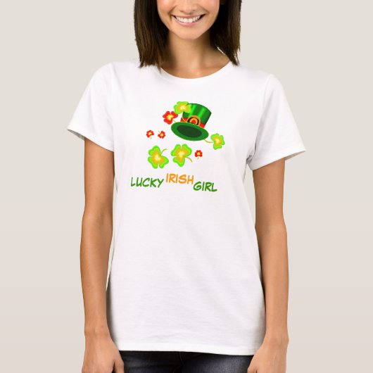 Lucky Irish Girl Shirt (Voorkant)
