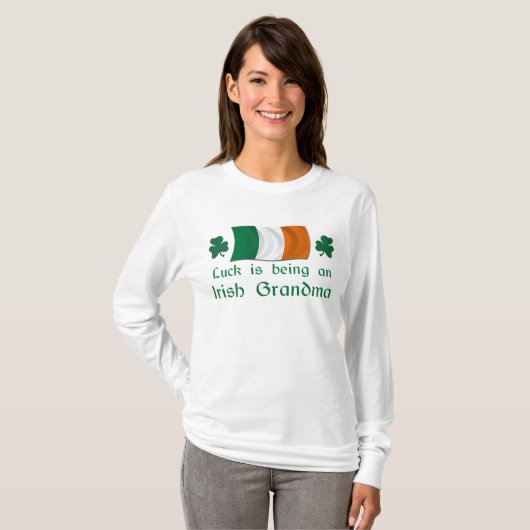 Lucky Irish Grandma T-shirt (Voorkant volledig)