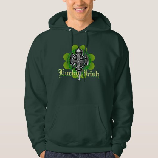 Lucky Irish Hooded Sweatshirt! Hoodie (Voorkant)