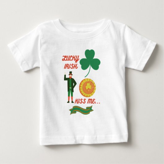Lucky Irish Kiss Ik blij dat heilige patricks dag (Voorkant)