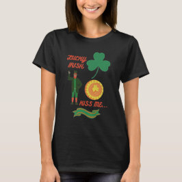 Lucky Irish Kiss Ik blij dat heilige patricks dag  T-shirt