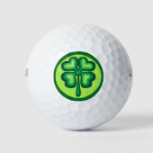 Lucky Irish klaverklaver shamrocks Golfballen (Voorkant)
