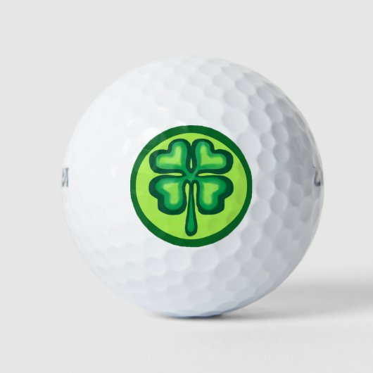 Lucky Irish klaverklaver shamrocks Golfballen (Voorkant)