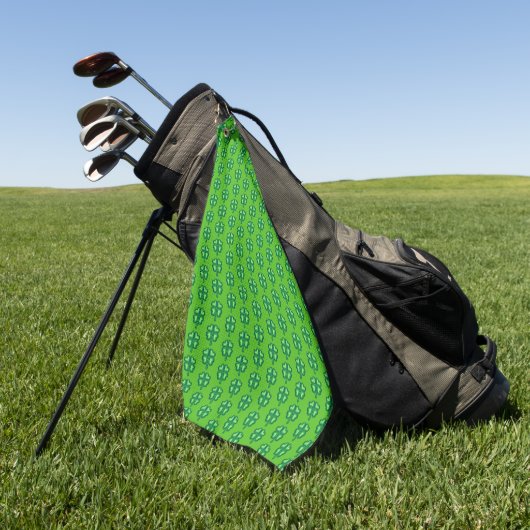 Lucky Irish klaverklaver shamrocks Golfhanddoek (Groen)