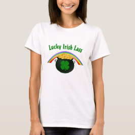 Lucky Irish Lass St Patrick's Day T-shirt