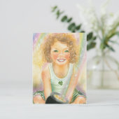 Lucky Irish Leprachaun Briefkaart (Staand voorkant)