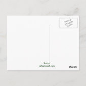 Lucky Irish Leprachaun Briefkaart (Achterkant)