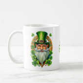 Lucky Irish Leprechaun Hoefijzer en klaver Koffiemok (Links)
