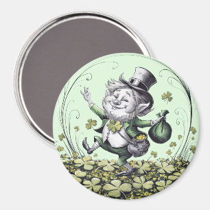 Lucky Irish Leprechaun Magneet