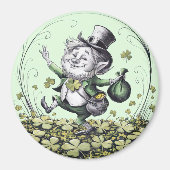 Lucky Irish Leprechaun Magneet (Voorkant)