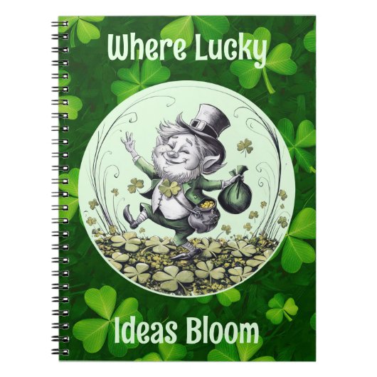 Lucky Irish Leprechaun Notitieboek (Voorkant)