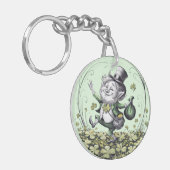 Lucky Irish Leprechaun Sleutelhanger (Voorkant Links)