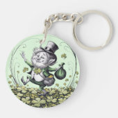 Lucky Irish Leprechaun Sleutelhanger (Achterkant)