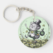 Lucky Irish Leprechaun Sleutelhanger (Voorkant)