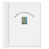LUCKY IRISH LEPRECHAUN SQUIRREL WENSKAART Vers (Binnen (Rechts))