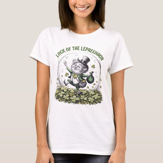 Lucky Irish Leprechaun T-shirt (Voorkant)