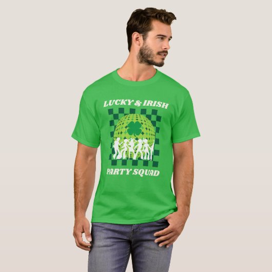 Lucky & Irish Party Squad T-shirt (Voorkant volledig)