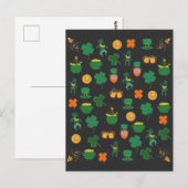 Lucky Irish patrick's day Briefkaart (Voorkant / Achterkant)