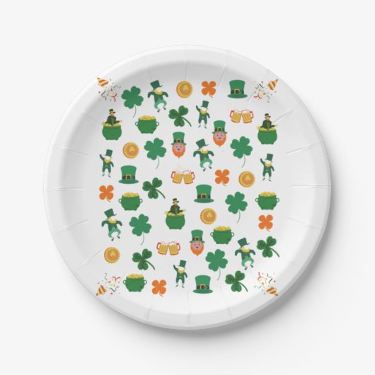 Lucky Irish patrick's day Papieren Bordje (Voorkant)