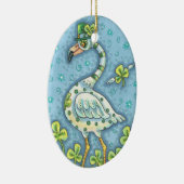 LUCKY IRISH POLKA DOT FLAMINGO ORNAMENT van 2019 (Rechts)