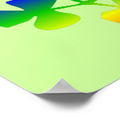 Lucky Irish | Poster voor de regenboog van Shamroc (Hoek)