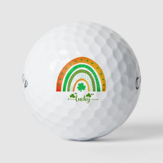Lucky Irish Rainbow Golfballen (Voorkant)