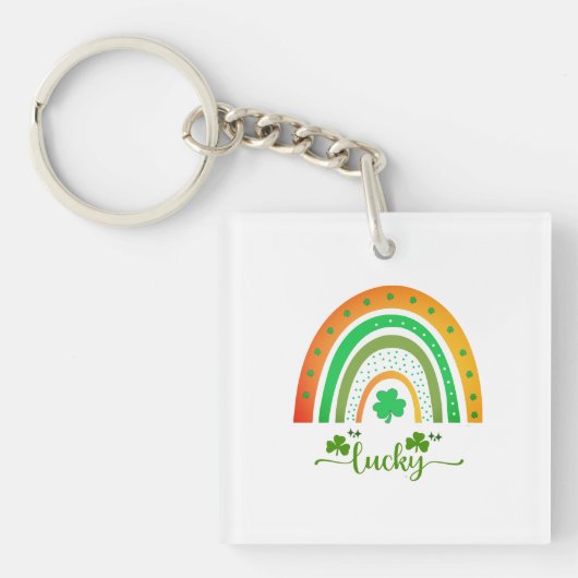 Lucky Irish Rainbow Sleutelhanger (voorkant)